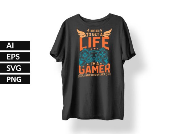Gamer Lives Graphics for T-Shirt Designs