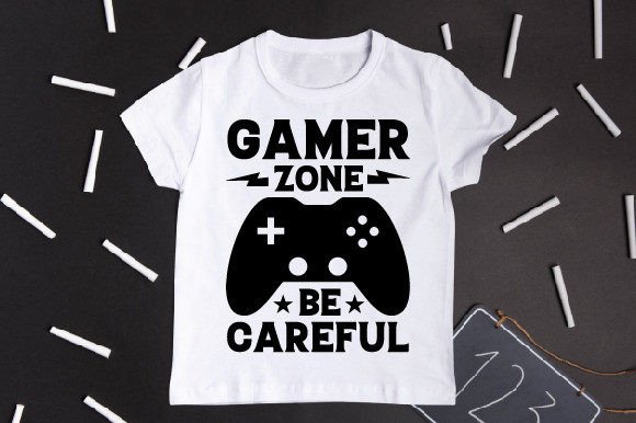 Gamer Zone Be Careful: Graphics & T-Shirt Designs