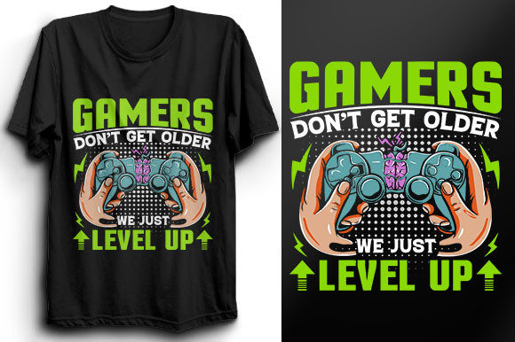 Gaming T Shirt Design 16: Graphics & Print Templates