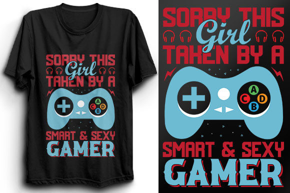 Gaming T-Shirt Design 55 Graphics for Branding