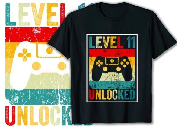 LEVEL 11 UNLOCKED: Graphics for T-Shirt Designs