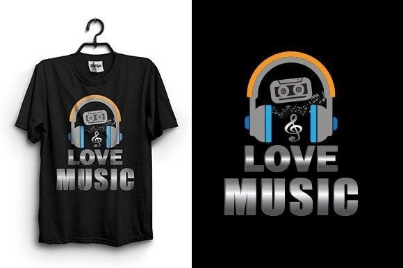 Love Music T Shirt Design: Graphics for Branding
