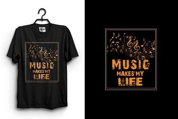 Music Makes My Life T Shirt Design Graphics