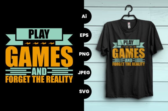 Play Video Games Vector Graphics & Print Templates