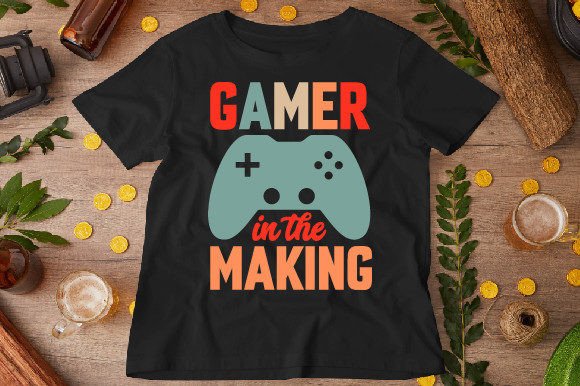 Reviewing Gamer in the Making T-Shirt Designs for Stitch