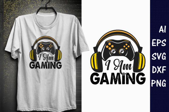 Reviewing the I Am Gaming T-Shirt Design for Real Stitch-Outs