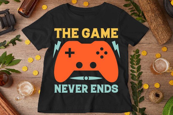 The Game Never Ends: T-Shirt Graphics