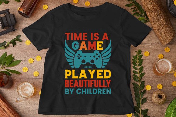 Time is a Game: Graphics for T-Shirt Designs